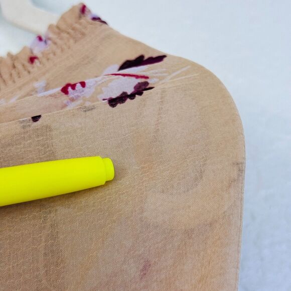 Free People Top Womens Small Shimmy & Shake Sequin Floral Flowy Boho Blouse S - Picture 6 of 11